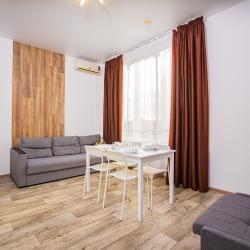 Апартаменты с кухней и видом на город для 7 гостей