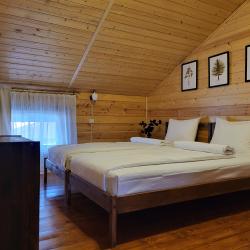 2-комнатный коттедж премиум с 3 односпальными и 1 двуспальной кроватью (мансарда)