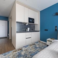 2-местные 1-комнатные апартаменты студия с 1 двуспальной кроватью (338-340)