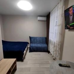 1-комнатные апартаменты студия ЖК НОВЫЙ 1 А25/2 -3 с 1 двуспальной кроватью