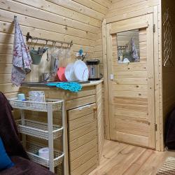 Коттедж с двуспальным диваном и 1 односпальной кроватью