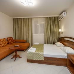 Номер стандарт с 1 двуспальной кроватью (цокольный этаж)