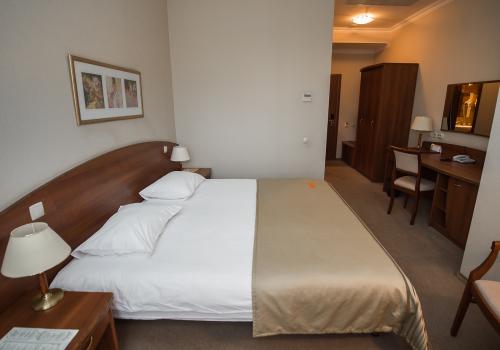 Номер стандарт с 1 двуспальной кроватью и балконом