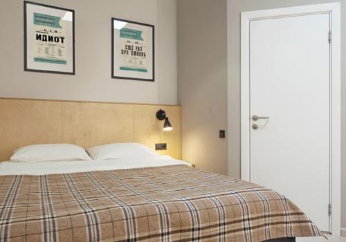 Номер лофт с 1 двуспальной кроватью и диваном (мансарда)