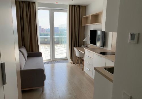 1-комнатные апартаменты студия с террасой