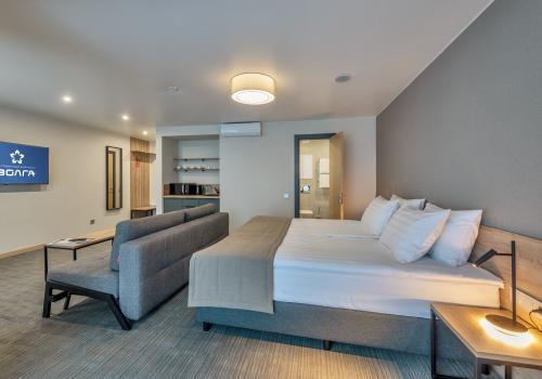 Номер полулюкс семейный с 1 двуспальной кроватью