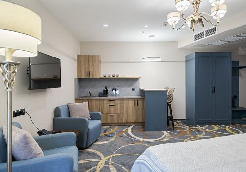 Номер студия с 1 двуспальной кроватью