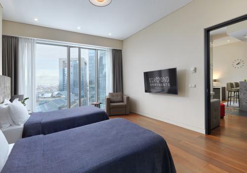 Grand Apartment с 2 односпальными кроватями