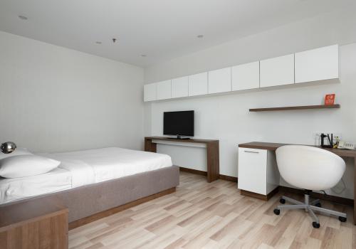 Апартаменты улучшенные с 1 двуспальной кроватью