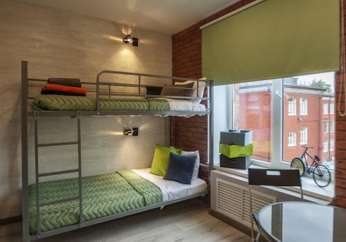 Номер эконом с двухъярусной кроватью (общие удобства)