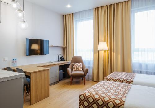 Номер студия стандарт с 2 односпальными кроватями