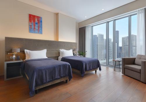 Grand Apartment с 2 односпальными кроватями