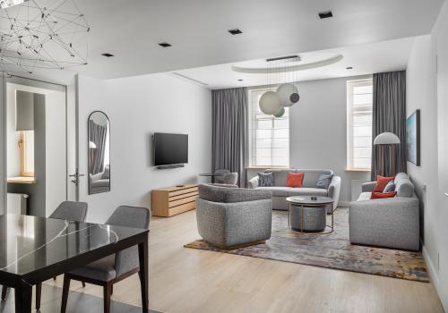 4-местный Deluxe Two Bedroom Apartment