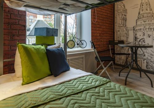 Номер эконом с двухъярусной кроватью (общие удобства)