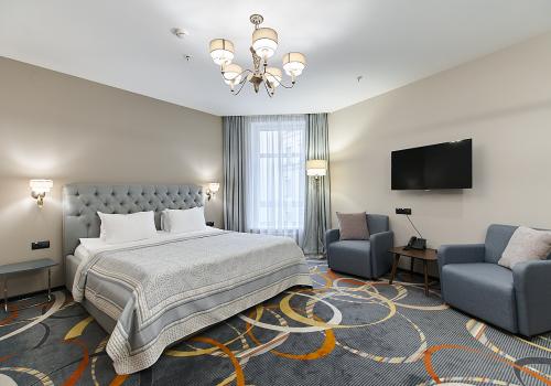 Номер студия с 1 двуспальной кроватью