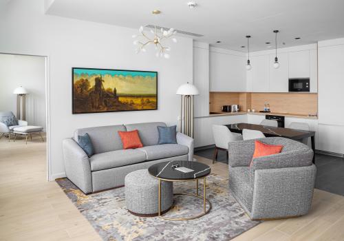 Номер Deluxe One Bedroom Apartment с 1 двуспальной кроватью