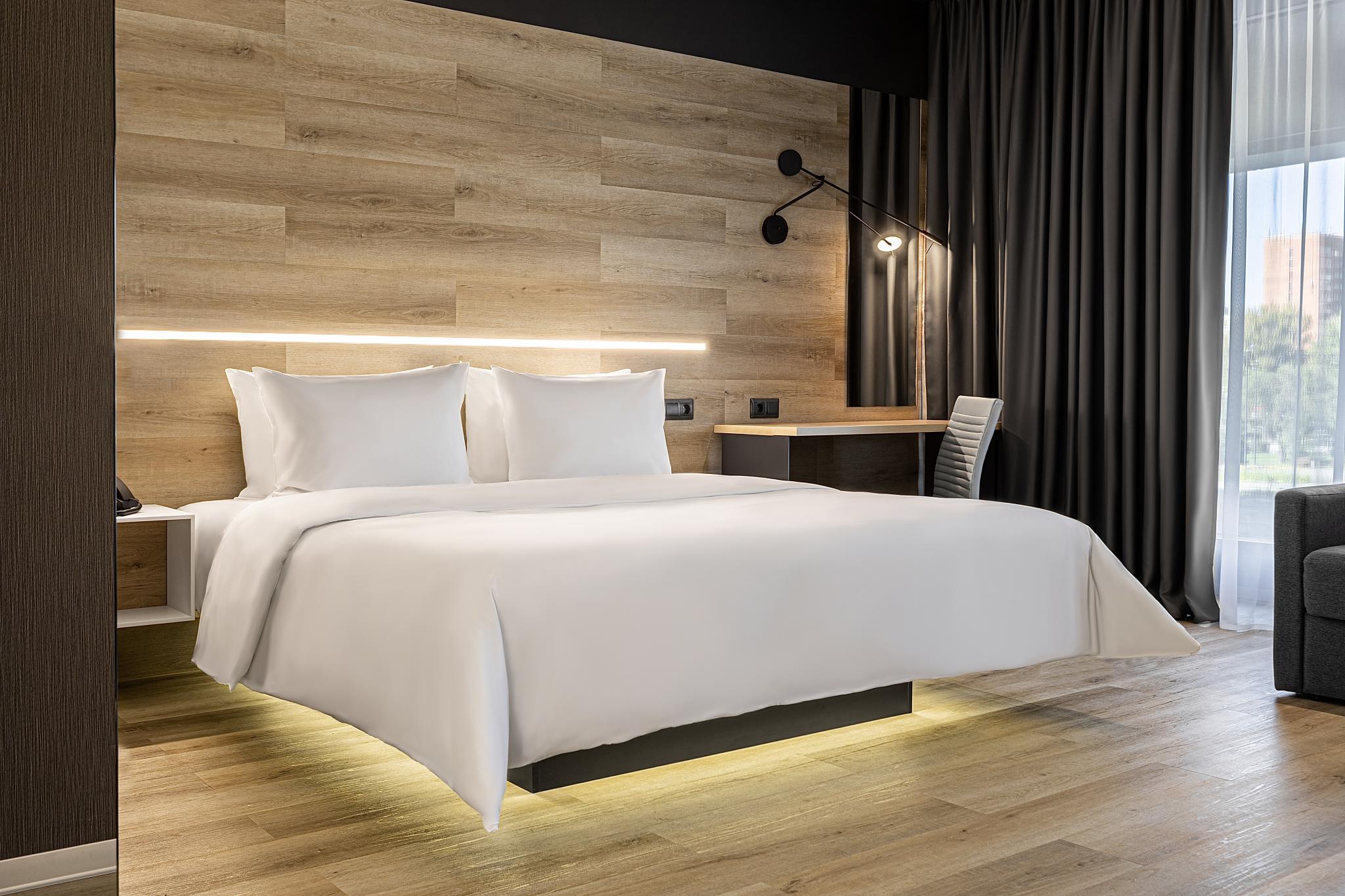 Номер делюкс с 1 двуспальной кроватью, 34 м²