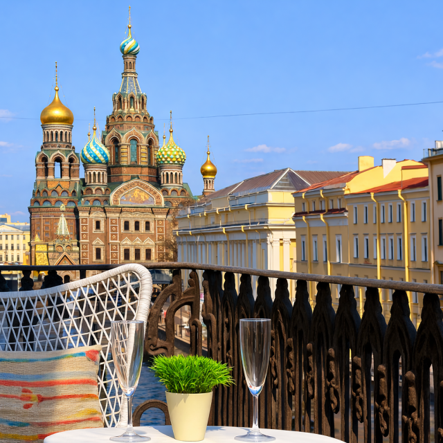 Apartments on the embankment of the Griboyedov Canal
