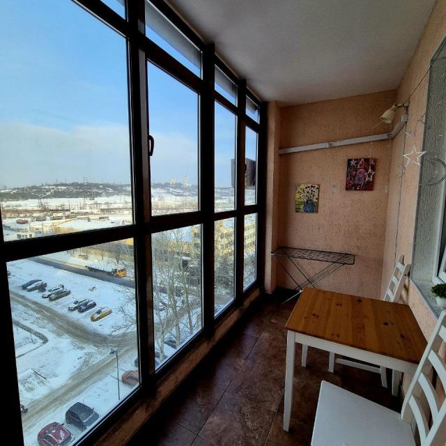 Modern studio with a view of Mamayev Kurgan near the Central Park