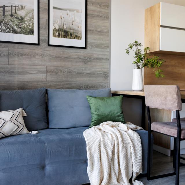 Studio near 130 block with library and high-quality