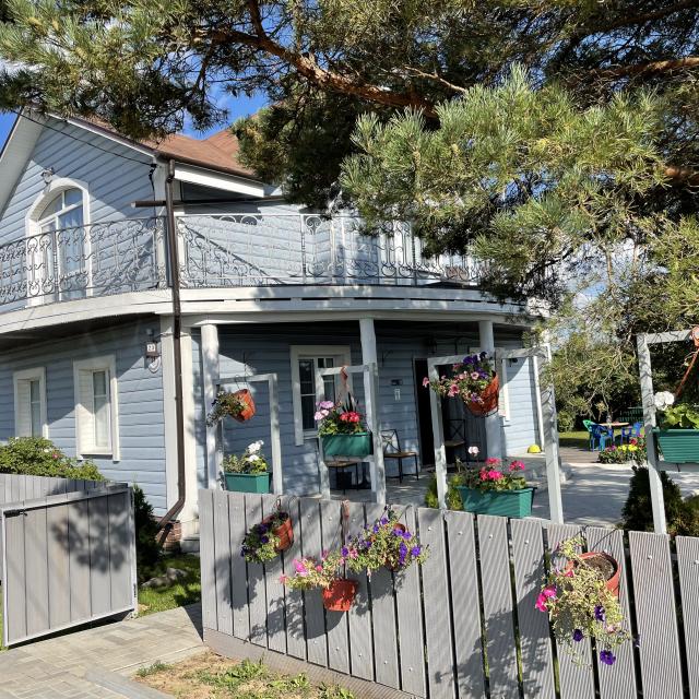 A house with a balcony