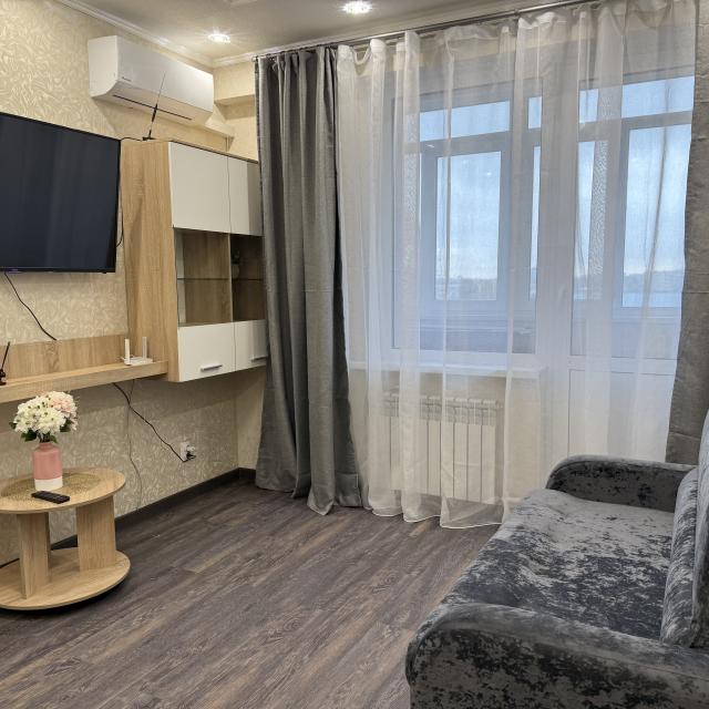 Modern one-bedroom apartment within walking distance from the railway station of the city of Ivanov
