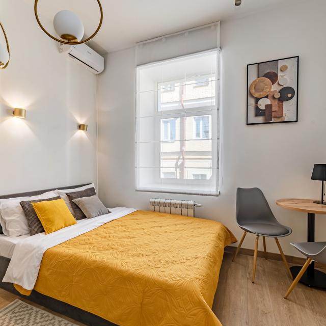 The apartment is just a stone's throw from the Kazan Kremlin