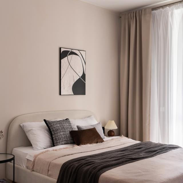 Latte apartments in Svetlogorsk near a quiet lake