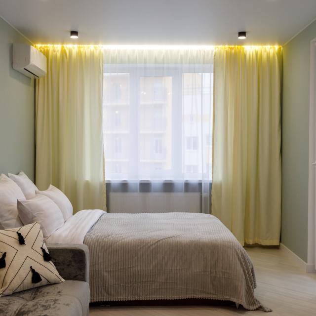 Stylish studio on Fizkulturnaya Street
