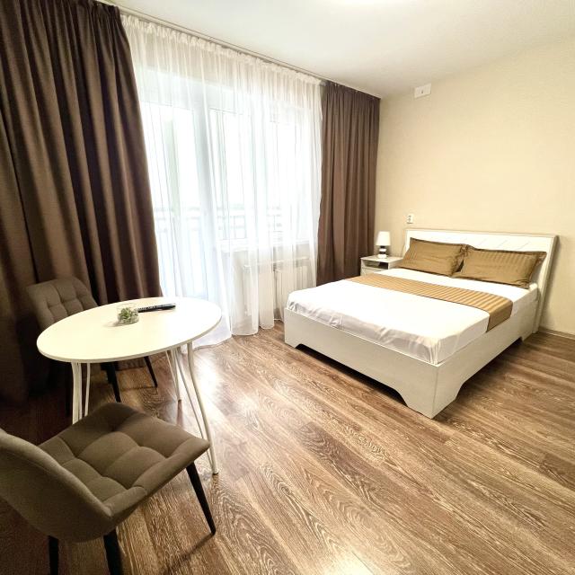 Apartments in Akadem Riverside residential complex on Kashirin Brothers street 115