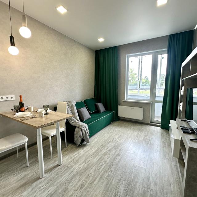 Studio with a view of the Moskva River canal