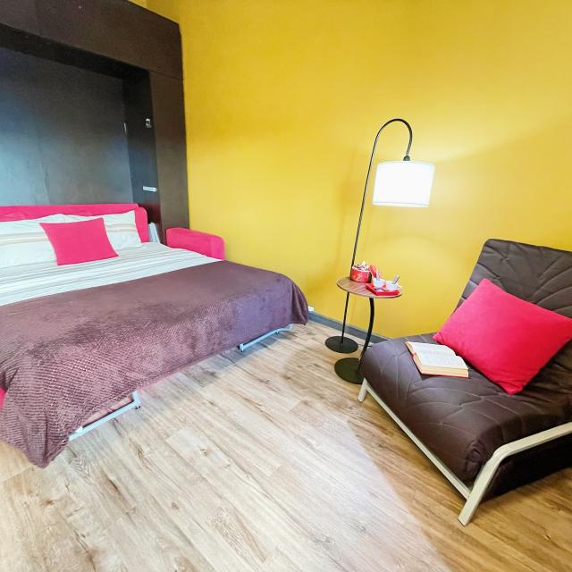 Morden large apartment with a separate sleeping area 