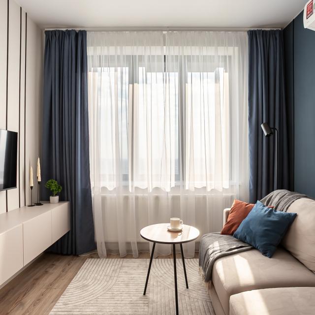 Studio with a magnificent view on the 33rd floor, 7 min. from M. The Botanical Garden