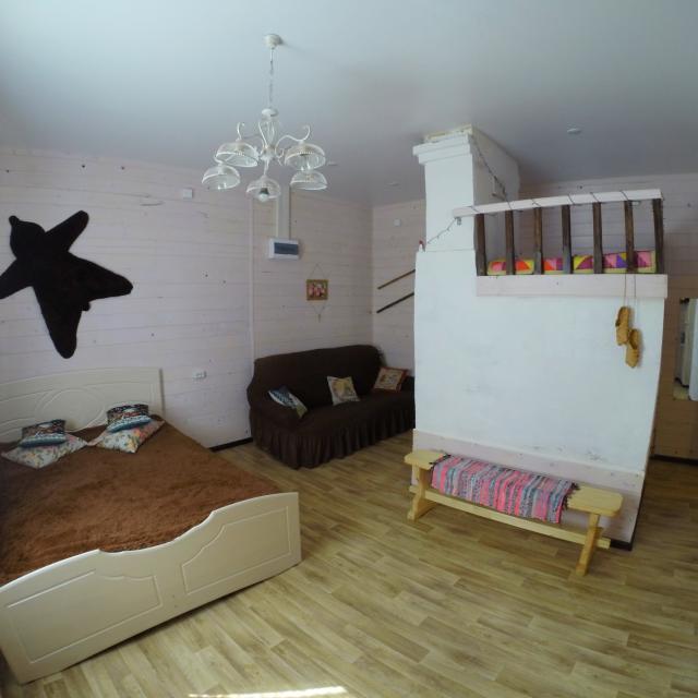 A house with a stove