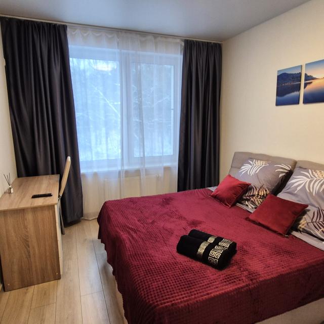 Nice apartment with a balcony near the park and the Phystech metro station