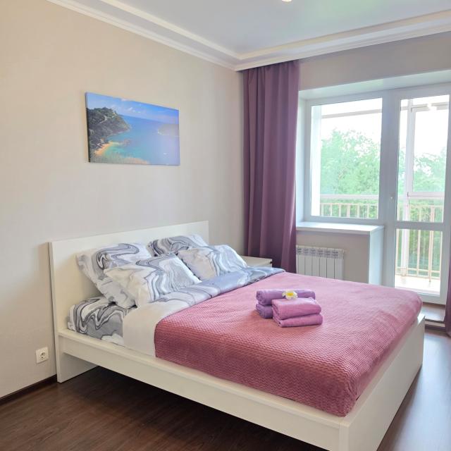 Cozy 2-room apartment with a balcony Near the Siberian State Medical University and the City Garden