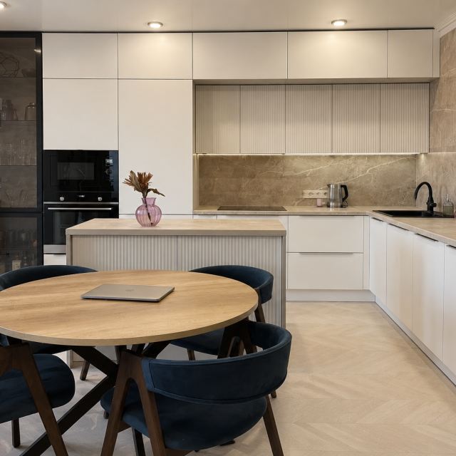 A cozy apartment with a new renovation