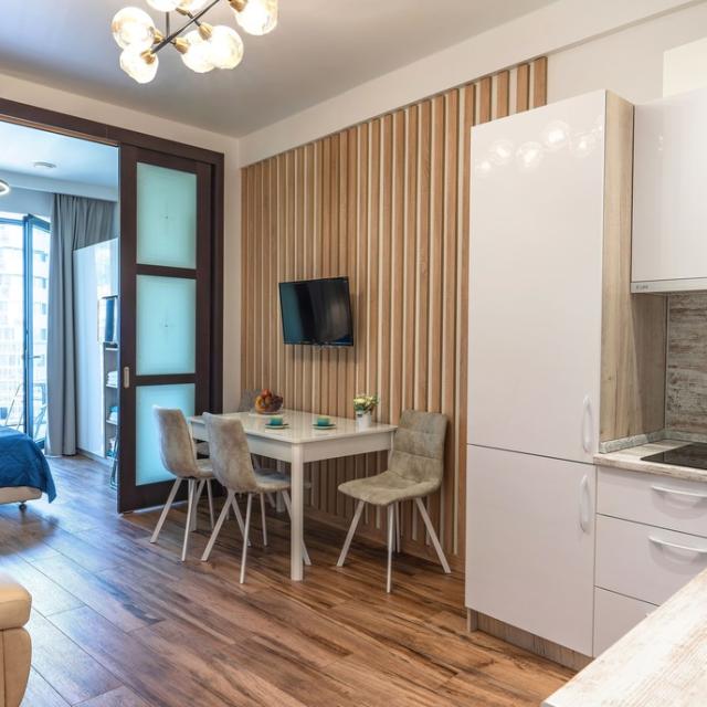 Apartments with a balcony in the Actor Galaxy residential complex