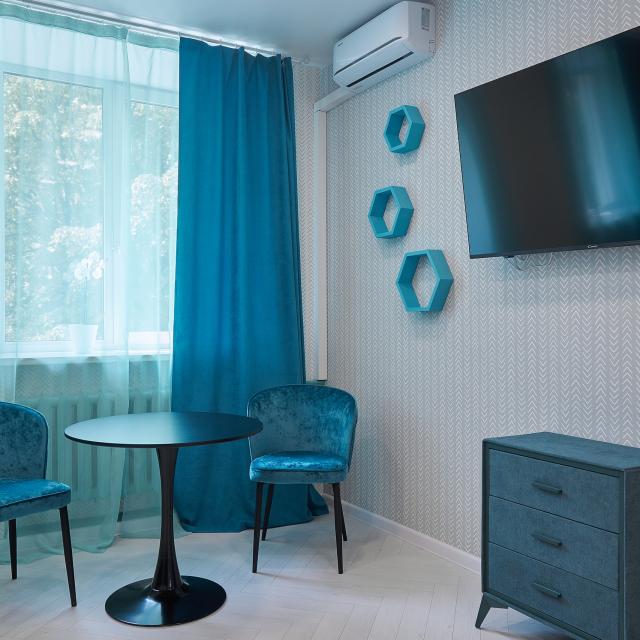 The apartment is located in the historical center of the city