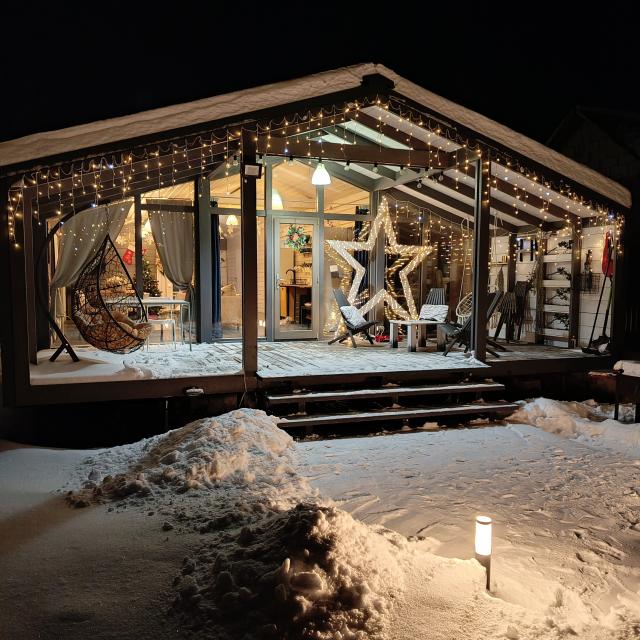 Doubledom with a wood-burning sauna