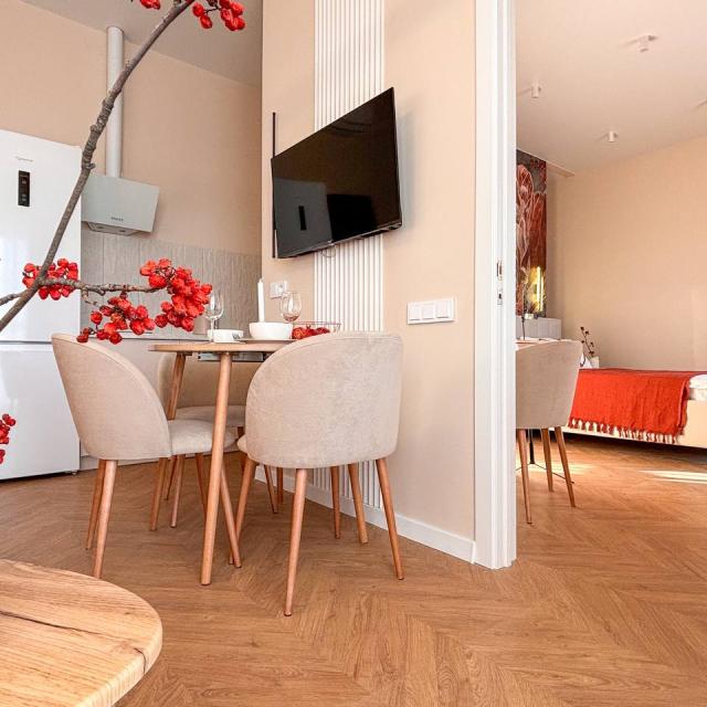 Nearby Trendy apartment with panoramic balcony on the 21st floor