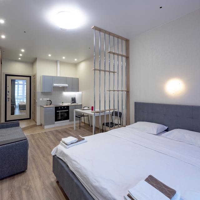 ONEDAY apartment on 7k4 Flotskaya Street, 17th floor, No. 3