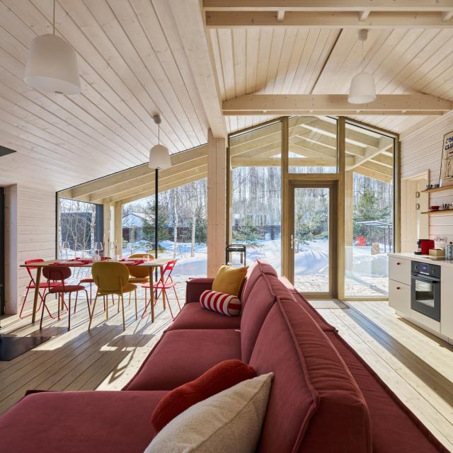 House with panoramic sauna