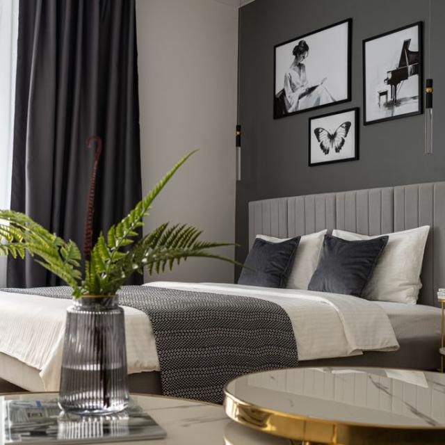 Monochrome apartments from the Good Vibes Apartments chain