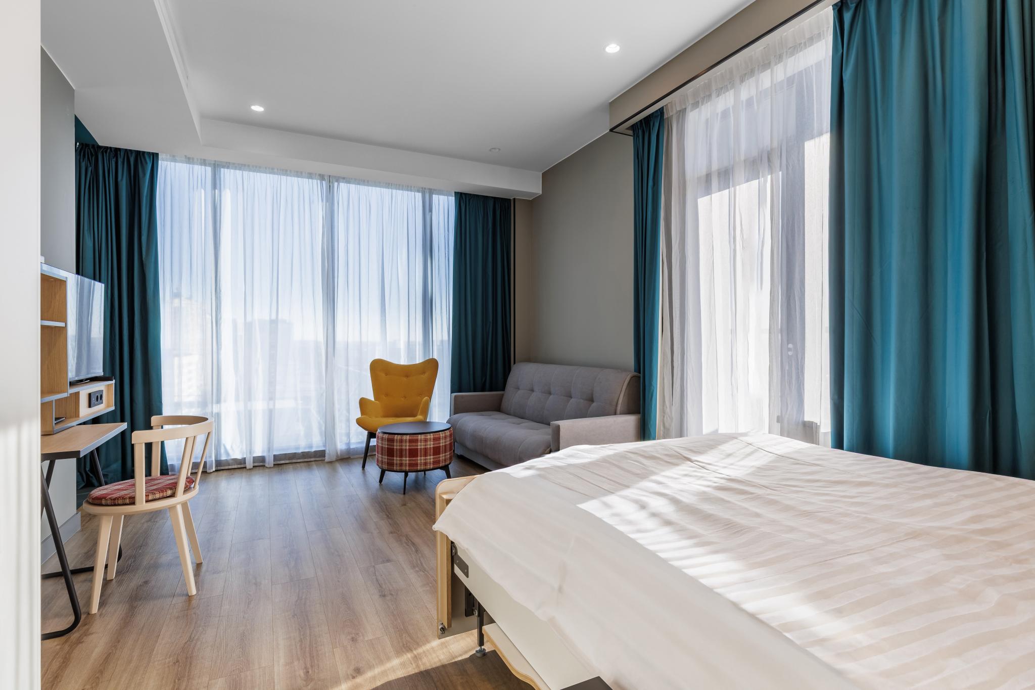 1-комнатные апартаменты, 45 м², 10 этаж
