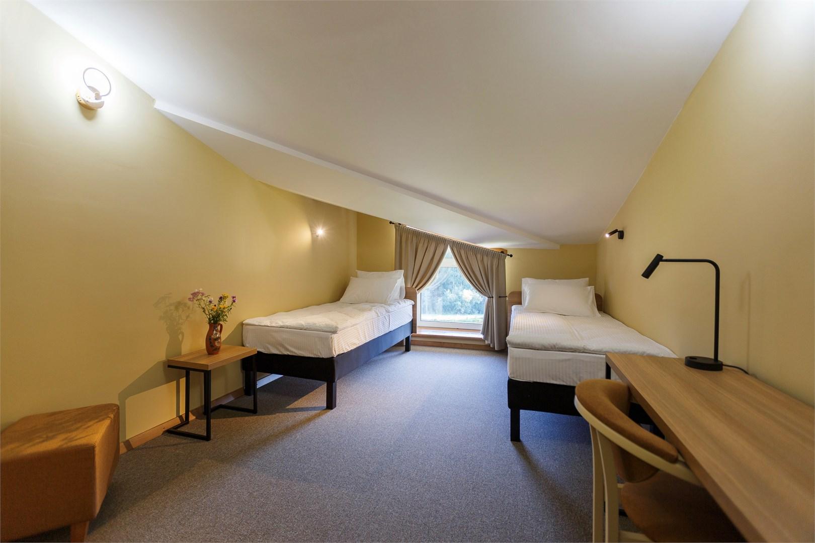 Номер стандарт с 2 односпальными кроватями (мансарда) #310 4
