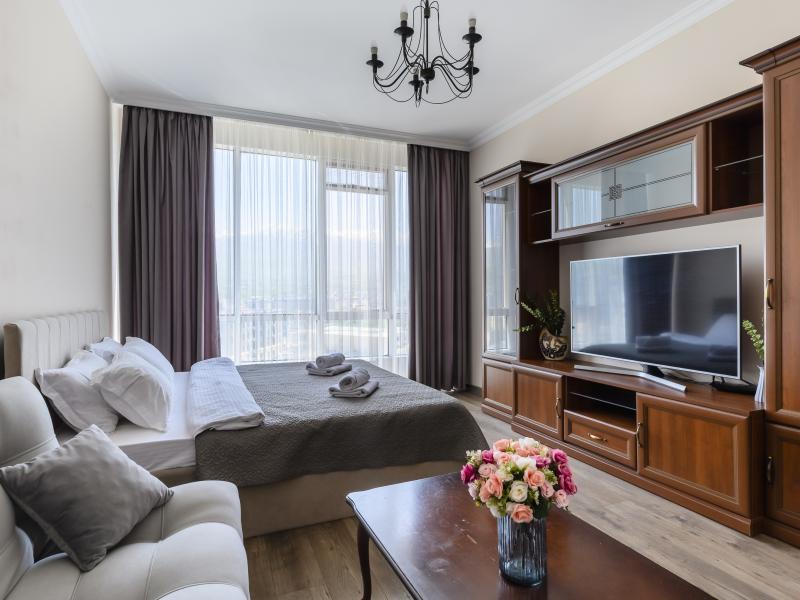 Almaty Apartments (Алматы Апартментс) на проспекте Аль-Фараби  9 блок 5Г