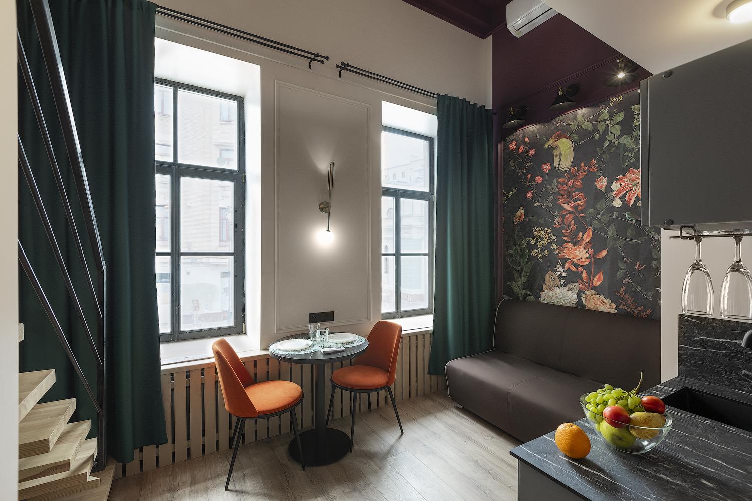 4-местные апартаменты-студия, 15 м²