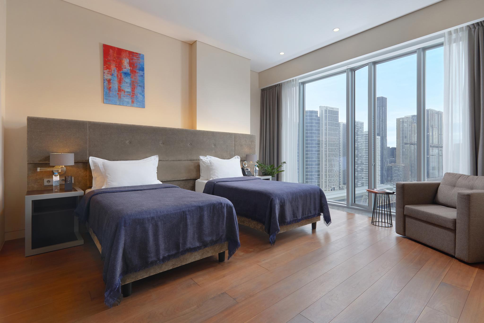 Grand Apartment с 2 односпальными кроватями
