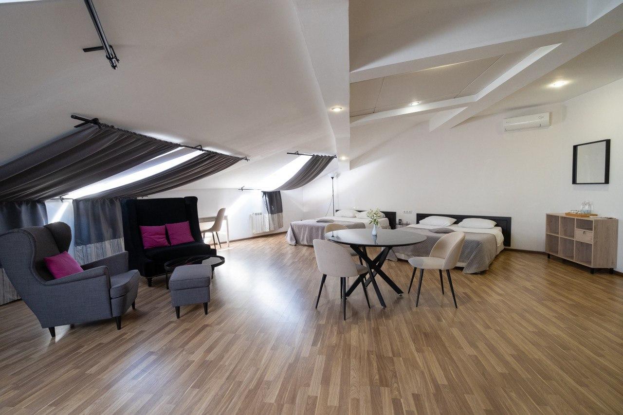 1-комнатные апартаменты, 40 м² (мансарда) 3